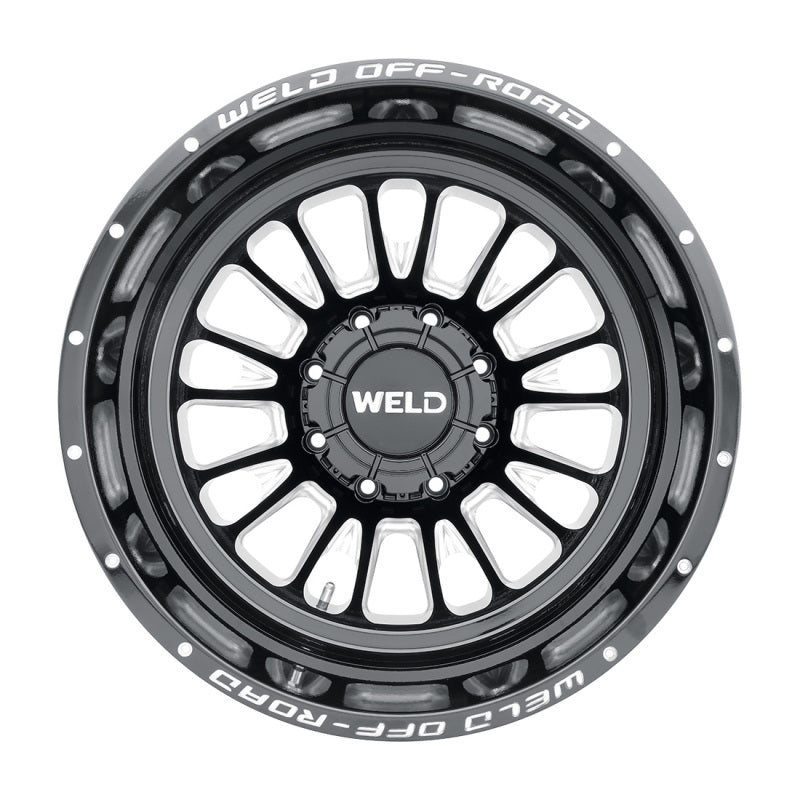 Weld W121 20X8.25 Scorch Outer 8X165.1 ET-240 BS-4.67 Gloss Black MIL 121.6